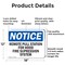 Signmission Remote Pull Station For Hood Fire Suppression OSHA Notice Sign, Aluminum, 18in W x 12in L, 2PK OS-2PACK-NS-A-1218-L-18032 - alternate 4